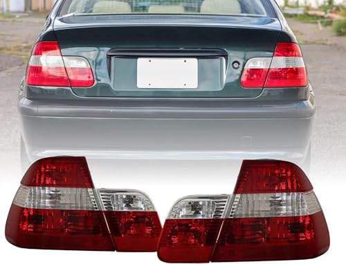 CSRBOOMEE Auto-Rücklicht für BMW3 Series E46 4 Doors Sedan 2002-2005, Stoßfester Auto-Rücklicht-Ersatz,Red A Pair CSRBOOMEE Auto-Rücklicht für BMW3 Series E46 4 Doors Sedan 2002-2005, Stoßfester Auto-Rücklicht-Ersatz,Red A Pair von CSRBOOMEE