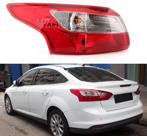CSRBOOMEE Auto-Rücklicht für Ford Focus Sedan 2012-2014, Stoßfester Auto-Rücklicht-Ersatz,Left Bending Light CSRBOOMEE Auto-Rücklicht für Ford Focus Sedan 2012-2014, Stoßfester Auto-Rücklicht-Ersatz,Left Bending Light von CSRBOOMEE