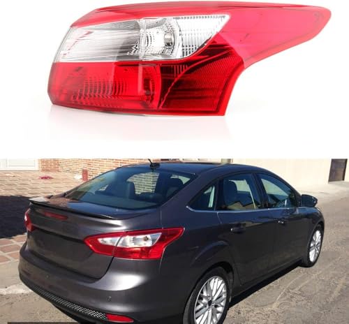 CSRBOOMEE Auto-Rücklicht für Ford Focus Sedan 2012-2014, Stoßfester Auto-Rücklicht-Ersatz,Right Bending Light CSRBOOMEE Auto-Rücklicht für Ford Focus Sedan 2012-2014, Stoßfester Auto-Rücklicht-Ersatz,Right Bending Light von CSRBOOMEE