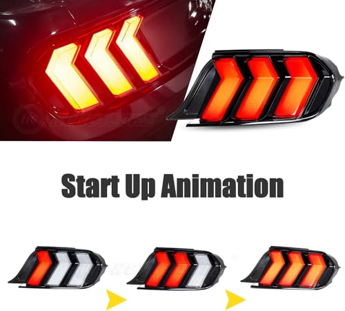 CSRBOOMEE Auto-Rücklicht für Ford Mustang 2015-2021, Stoßfester Auto-Rücklicht-Ersatz,Regular Model A Pair CSRBOOMEE Auto-Rücklicht für Ford Mustang 2015-2021, Stoßfester Auto-Rücklicht-Ersatz,Regular Model A Pair von CSRBOOMEE