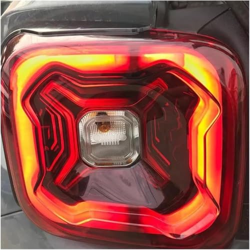 CSRBOOMEE Auto-Rücklicht für Jeep Renegade 2016-2021, Stoßfester Auto-Rücklicht-Ersatz,Red A Pair von CSRBOOMEE