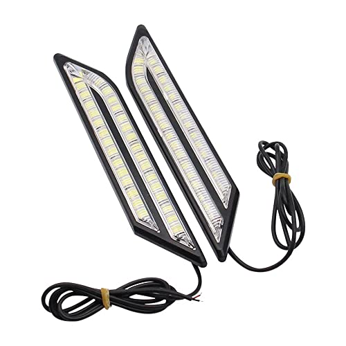 Bremsleuchte Universal Auto Tagfahrlicht LED Bremslichter Blinker Wasserdicht Auto Modifikation 12V Auto Bremslicht (Color : White) von CSSHNL