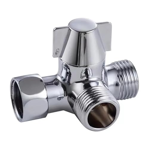 Duschumlenkventil 1/2 Dreiwege-Wasserverteilungsventil, Duschanschlussschalter, Umlenkventil, Duschwasserverteiler, Badezimmerzubehör Für Handbrause Und Festen Regenduschkopf von CSSHNL