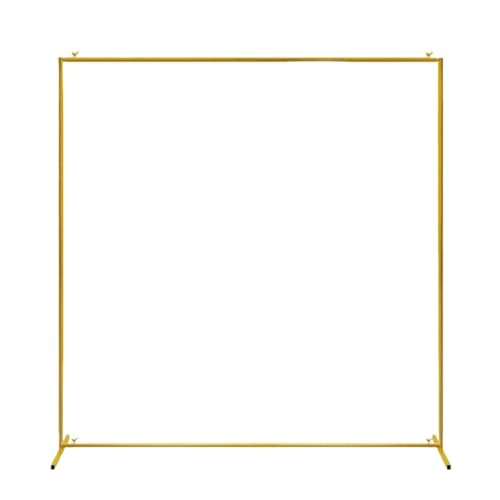 Hochzeitsbogenständer Bogen Gold Hochzeitsbögen Quadratischer Hintergrundständer Metallballonbogenständer for Zeremonie Geburtstagsfeier Brautparty Dekoration(6.6FT X 6.6FT) von CSSHNL