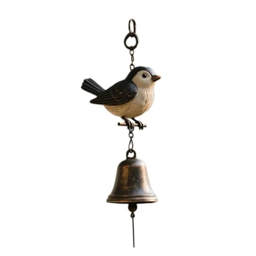 türglocke gusseisen Retro Türklingel Windspiel Welpe Katze beruhigenden Klang for Garten Terrasse mit Metall Glocke for Veranda(Color 4) von CSSHNL
