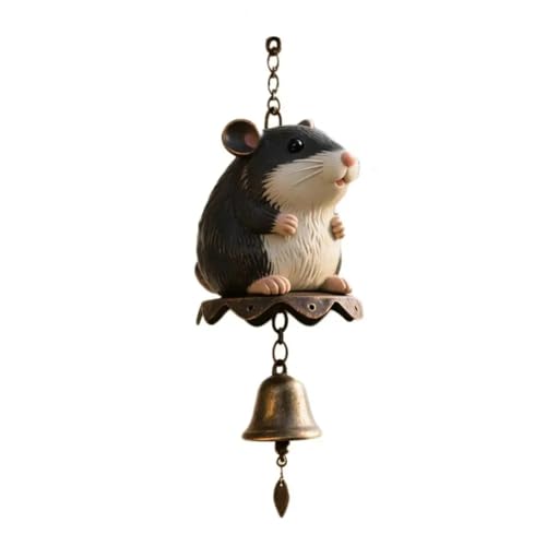 türglocke gusseisen Retro Türklingel Windspiel Welpe Katze beruhigenden Klang for Garten Terrasse mit Metall Glocke for Veranda(Color 6) von CSSHNL