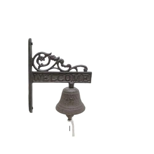 türglocke gusseisen Rustikale Türklingel Garten Gusseisen Haustürklingel Dekorative Wand Vintage Design Eingänge(STYLE 01) von CSSHNL