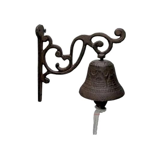 türglocke gusseisen Türklingel Rustikale Wandbehang Vintage Outdoor Front Gate Klopfer Antik Home Dekoration(Pattern C) von CSSHNL