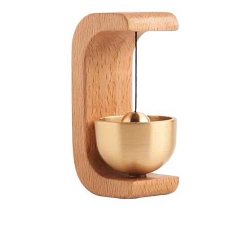türglocke gusseisen Türklingel Türöffnung Chime Magnetisch Befestigt Front Ornamente Behänge Dekoration Holz Messing(Color 1) von CSSHNL