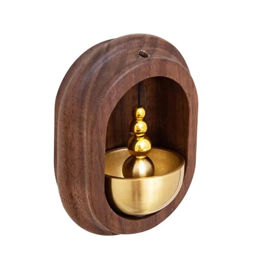 türglocke gusseisen Türklingel Türöffnung Chime Magnetisch Befestigt Front Ornamente Behänge Dekoration Holz Messing(Color 2) von CSSHNL