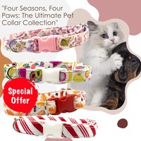Vier Jahreszeiten Haustierhalsbänder Bundle - Wählen Sie Ihr Design, Vier Jahreszeiten, Frühling, Sommer, Herbst, Winter, -Kleine Hundehalsbänder von CSSJBoutique