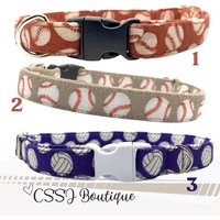 Sport/Athleten Baseball Fußball Beachvolleyball Leichtathletik - Mittlere Und Große Hundehalsbänder 5/8 Mehrere Designs von CSSJBoutique