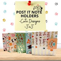 Post-It-Notizhalter Haustiere Thema Katze & Hund von CSSJBoutique