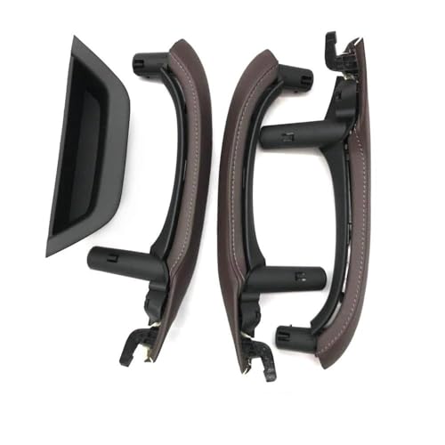CSSPDM Auto Links Rechts Innen Tür Pull Griff Leder Abdeckung Set Montage Ersatz Für X3 X4 F25 F26 10-16 Armlehne Kunststoff(LHD Set Moka11) von CSSPDM