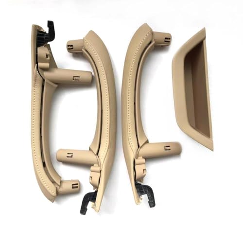 CSSPDM Auto Links Rechts Innen Tür Pull Griff Leder Abdeckung Set Montage Ersatz Für X3 X4 F25 F26 10-16 Armlehne Kunststoff(RHD Set Beige12) von CSSPDM