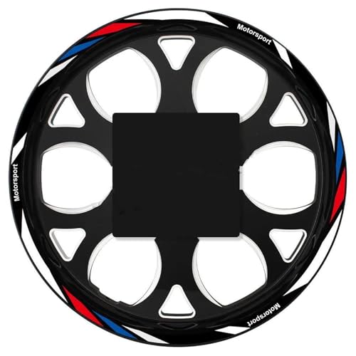 CSSPDM Einfach installieren Motorrad-Felgenaufkleber, Felgenstreifen, Klebeband Für B&MW F900R F800R F900XR S1000RR S1000R S1000XR R1200R R1250RS(Style 8) von CSSPDM