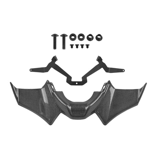 CSSPDM Seitenspoilerzubehör Für Y&amaha MT07 SP 2021 2022 2023 2024 Motorrad Abtrieb Spoiler Winglets Aerodynamische Vorderrad Schnabel Nase Extender(Type E) von CSSPDM