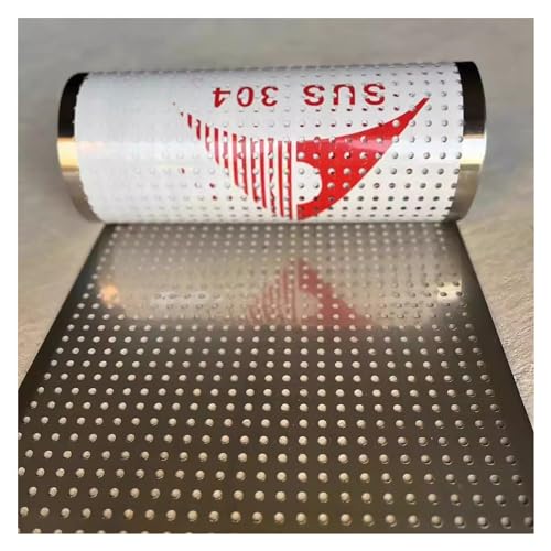 CSSQCSSUANB Perforiertes Metallblech, Metalllochplatte Lochblech aus Edelstahl 304, dekorativer Sieblochdurchmesser 8 mm (39 x 100 cm)(19x100cm) von CSSQCSSUANB