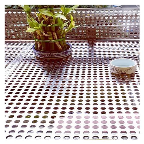 CSSQCSSUANB Perforiertes Metallblech, Metalllochplatte Lochblech aus Edelstahl 304, dekorativer Sieblochdurchmesser 8 mm (39 x 100 cm)(37x250cm) von CSSQCSSUANB