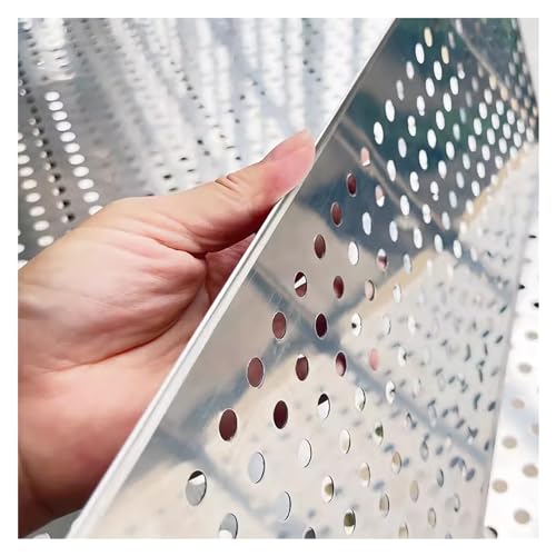 CSSQCSSUANB Perforiertes Metallblech, Metalllochplatte Lochblech aus Edelstahl 304, dekorativer Sieblochdurchmesser 8 mm (39 x 100 cm)(49x800cm) von CSSQCSSUANB