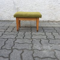 Vintage Bank Hocker Fußhocker Holz 70Er Jahre Tschechoslowakei von CSSRretro