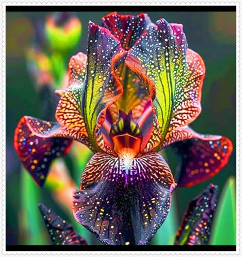 Iris Kaufen Seltene Iris Iris Pflanze,Beste Dekoration Iris Zwiebeln Winterhart Gärten Geschenk-6zwiebeln-d von CSSWAIA