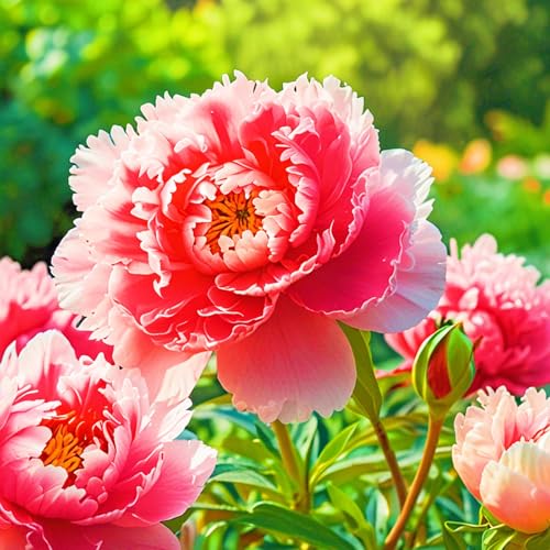 Weihnachtsgeschenke Seltene Pfingstrosen Winterharte mehrjährige Leicht zu züchten Gärten-5zwiebeln-c von CSSWAIA