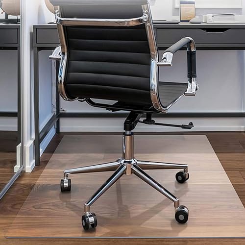 Bodenschutzmatte Transparent Bürostuhl 60x80cm 90x140cm 130x170cm PVC Bodenschutzmatte Bodenmatte 2.0mm Dick rutschfest Kratzfeste Stuhlunterlage Bürostuhl Unterlage (Farbe : Clear, Size : 100x200cm von CSXCQM