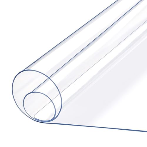Haushalt PVC Transparent Tischdecke Tischmatte Schreibtisch Tischfolie Schutzfolie Rechteck Quadrat Dicke 1MM Wasserdicht 40x90CM Schreibtischmatte für Büro und Zuhause ( Size : 12x12in/30x30cm ) von CSXCQM