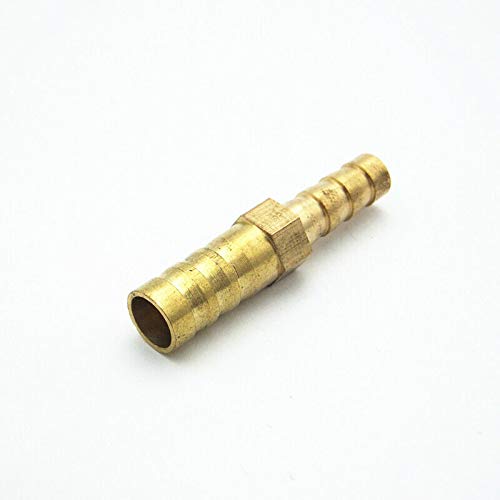 1 x Zwei-Wege-Reduzierverbinder, Messing-Schlauchverbinder, Schlauchverschraubung, Schlauchverschraubung, Adapter zum Verbinden von Wasserleitungen (4 mm - 6 mm) von CSXMONEY