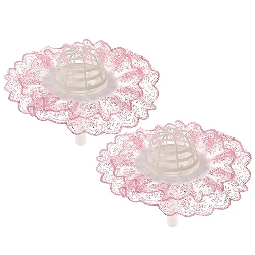 2 Set von Hochzeit Braut Blumenstrauß Griff Halter mit Spitze für DIY Hochzeit Dekorationen von CSXMONEY