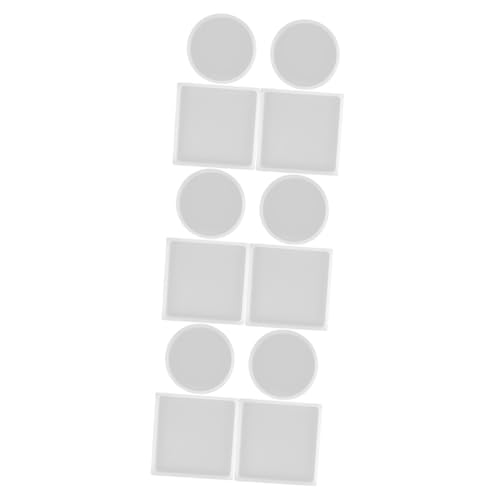 Silikon-Untersetzer-Formen, wiederverwendbare Epoxid-Formen, für Bastelarbeiten, Tassenmatten (12 Stück) von CSXMONEY