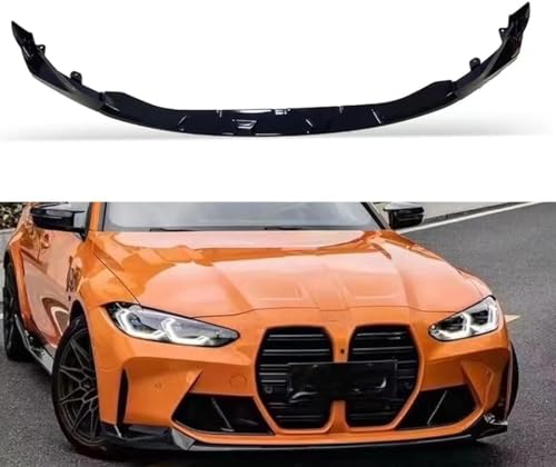 CSYKKL Auto Frontlippe Frontspoiler für BMW G80 M3 G82 M4 2021-2023,ABS Kratzfest Kollisionssicher Front stoßstangen Lippenspoiler Flügel Exterieur Zubehör von CSYKKL
