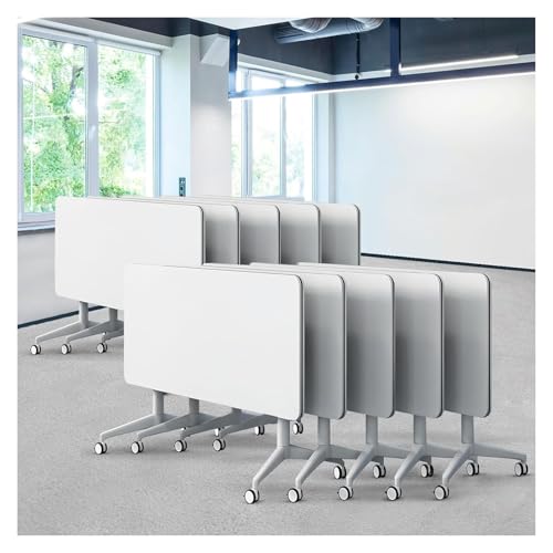 Besprechungstisch klappbar, Konferenzraumtische mit Rädern, großer rechteckiger Konferenz-Seminartisch mit Klappplatte Besprechungstisch klappbar, Konferenzraumtische mit Rädern, großer rechteckiger Konferenz-Seminartisch mit Klappplatte von CSYQPDMBDL