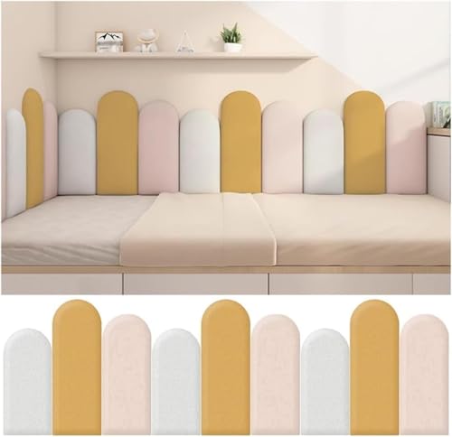 CSYQPDMBDL Anti-Kollisions-Wandpolsterung, Selbstklebende Wandpaneele, 3D-Antikollisions-Wandaufkleber, Wandschutzpaneele for das Wohnzimmer(B,120x50cm) von CSYQPDMBDL
