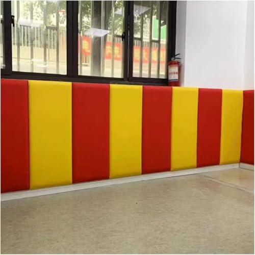 CSYQPDMBDL Anti-Kollisions-Wandpolsterung, Selbstklebendes 3D-PU-Wandpaneel, Antikollisionsschutz-Wandaufkleber for das Home Office(A,200x50cm) von CSYQPDMBDL