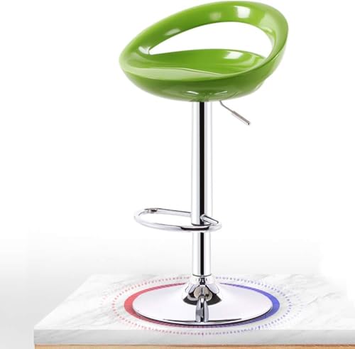 CSYQPDMBDL Barhocker, Tresenhocker, Barhocker, höhenverstellbarer Esszimmerstuhl mit Fußstütze, roter Thekenhocker, Sitzhöhe 60–80 cm(Green) von CSYQPDMBDL