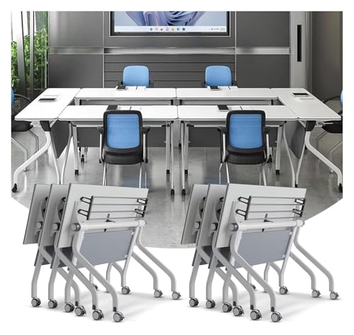 CSYQPDMBDL Besprechungstisch klappbar, Büro-Besprechungstisch mit leisen Rädern, Metallrahmen und Beinen CSYQPDMBDL Besprechungstisch klappbar, Büro-Besprechungstisch mit leisen Rädern, Metallrahmen und Beinen von CSYQPDMBDL