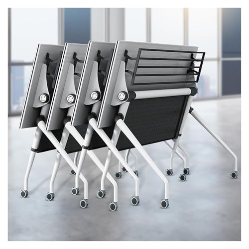 CSYQPDMBDL Besprechungstisch klappbar, Flip Top Mobile Office-Schulungstisch mit Gießmaschinen-Rollen-faltbaren Seminar-Tischen(4pack,47.2IN) von CSYQPDMBDL