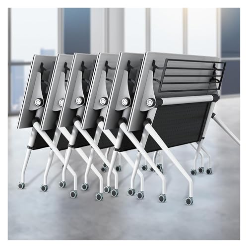 CSYQPDMBDL Besprechungstisch klappbar, Flip Top Mobile Office-Schulungstisch mit Gießmaschinen-Rollen-faltbaren Seminar-Tischen(6pack,47.2IN) von CSYQPDMBDL