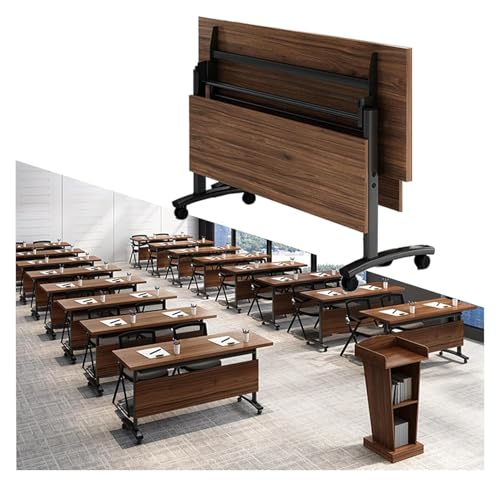 CSYQPDMBDL Besprechungstisch klappbar, Flip Top Mobile Training Table Rolling Seminar Meeting Table mit Lenkrollen(1pcs,120 * 60 * 75) von CSYQPDMBDL