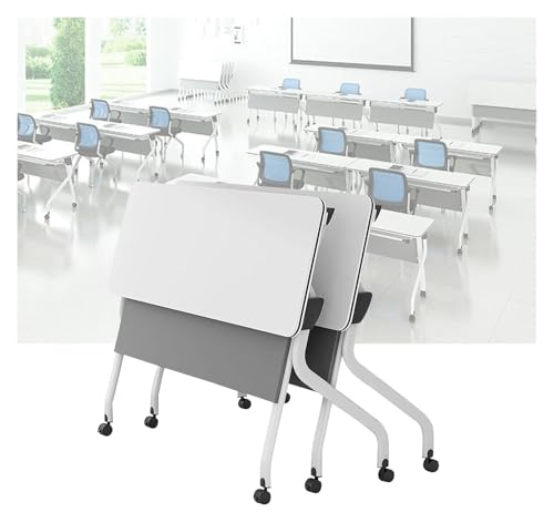 CSYQPDMBDL Besprechungstisch klappbar, Flip Top Mobiler Schulungstisch Besprechungstisch for Büro, Konferenzraum, Klassenzimmer(2pack) von CSYQPDMBDL