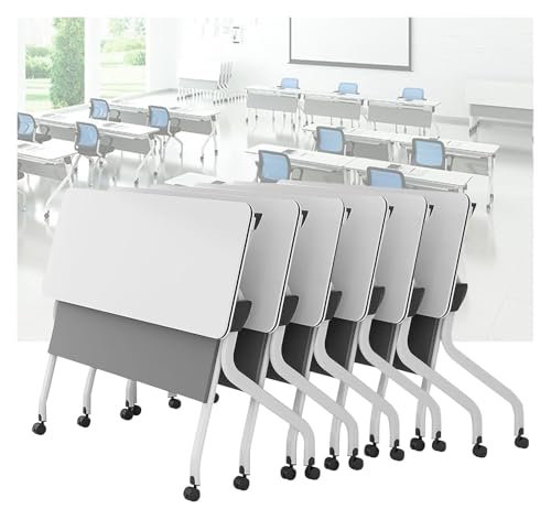 CSYQPDMBDL Besprechungstisch klappbar, Flip Top Mobiler Schulungstisch Besprechungstisch for Büro, Konferenzraum, Klassenzimmer(6pack) von CSYQPDMBDL