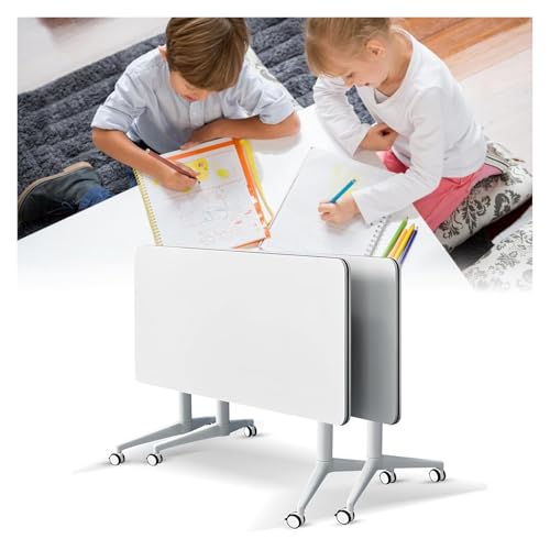 CSYQPDMBDL Besprechungstisch klappbar, Klappbarer Konferenztisch for Büro, Besprechungsraum und Klassenzimmer(2Pcs) von CSYQPDMBDL
