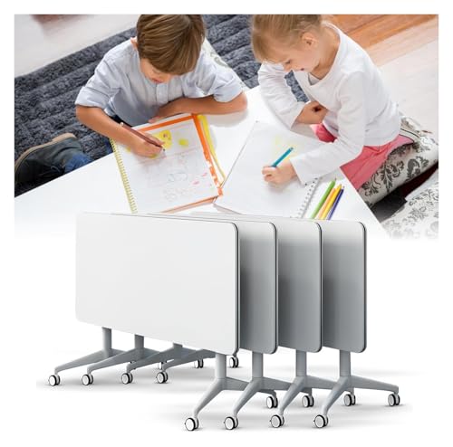 CSYQPDMBDL Besprechungstisch klappbar, Klappbarer Konferenztisch for Büro, Besprechungsraum und Klassenzimmer(4Pcs) von CSYQPDMBDL