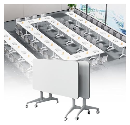 CSYQPDMBDL Besprechungstisch klappbar, Konferenzraum-Schulungsraum-Klapptisch mit mobilem Schulungstisch for das Büro-Heimklassenzimmer(2pack,47.2in) von CSYQPDMBDL