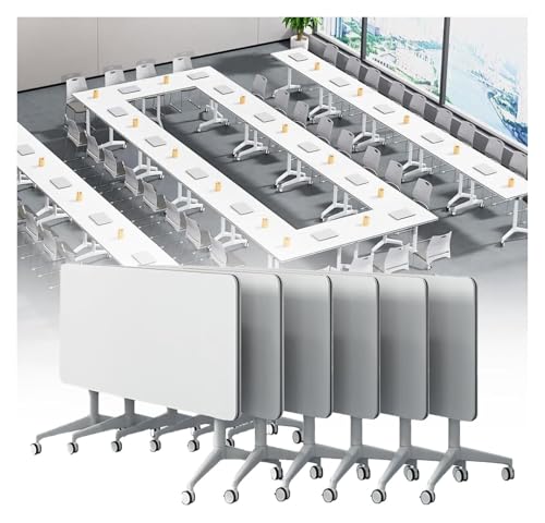 CSYQPDMBDL Besprechungstisch klappbar, Konferenzraum-Schulungsraum-Klapptisch mit mobilem Schulungstisch for das Büro-Heimklassenzimmer(6pack,70.9in) von CSYQPDMBDL