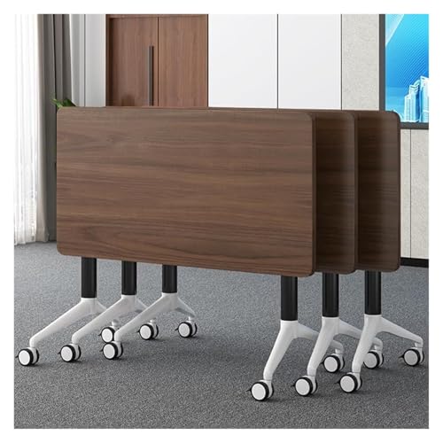 CSYQPDMBDL Besprechungstisch klappbar, Mobile Besprechungs- und Schulungstische for Büros, Klassenzimmer und Konferenzräume(Walnut,63x15.7x29.5in) von CSYQPDMBDL