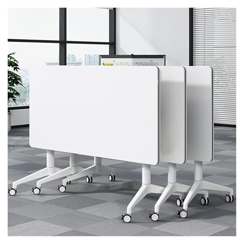 CSYQPDMBDL Besprechungstisch klappbar, Mobile Besprechungs- und Schulungstische for Büros, Klassenzimmer und Konferenzräume(White,55.1x21.6x29.5in) von CSYQPDMBDL