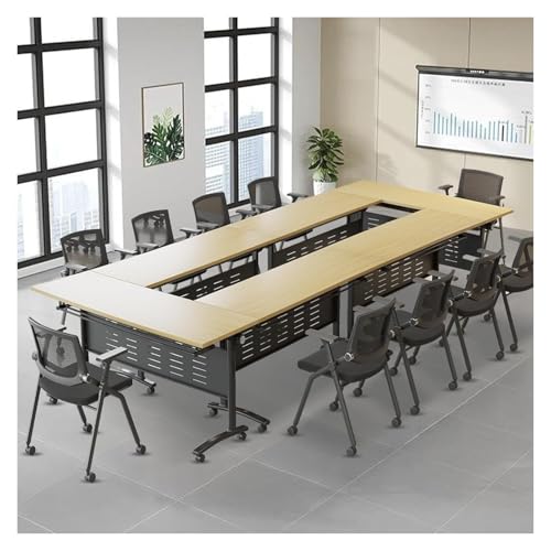CSYQPDMBDL Besprechungstisch klappbar, Mobile Schulungstische mit geräuscharmen Rädern und Klappdeckel for Büro, Konferenzraum und Klassenzimmer(2pcs) von CSYQPDMBDL